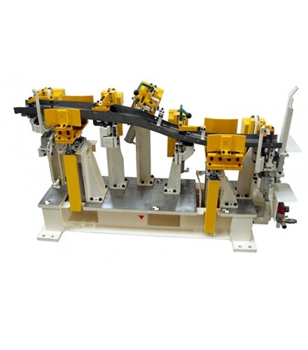 Pneumatic Operated Welding Jig for Side Rail (chassis)