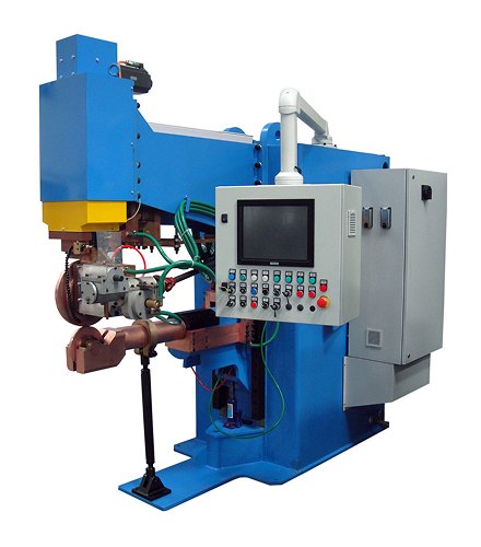 MFDC Circumferential Seam Welding Machine for Fuel Tanks With Differential Gear Box