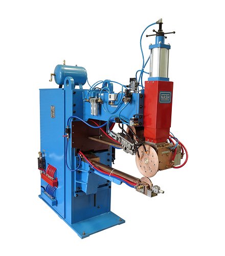 MFDC Circumferential Seam Welding Machine for Fuel Tanks With Differential Gear Box